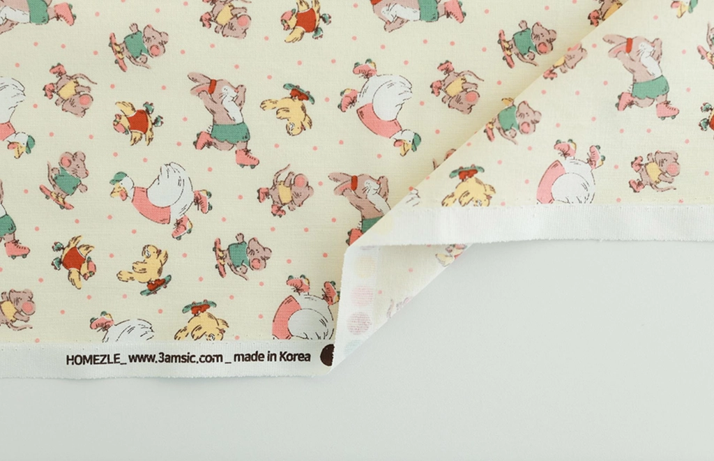 팜애니멀 실제 원단 이미지