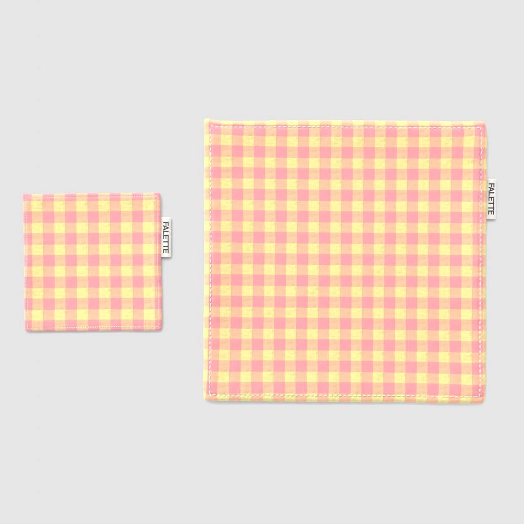 믹스체크 옐로우 핑크 제품 이미지