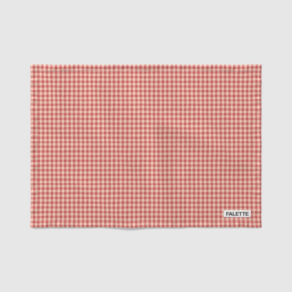 레드 깅엄 스몰 체크 제품 이미지 1