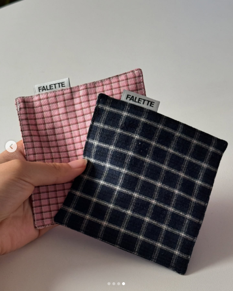 ida****님의 스몰 핑크 체크 리뷰 이미지